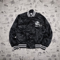 Medium Vintage 80s LA Raiders NFL satin youth bomber jacket