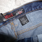 30 -Vintage Y2K HICL blue baggy hip hop 00s DSWT denim jorts