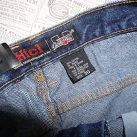 30 -Vintage Y2K HICL blue baggy hip hop 00s DSWT denim jorts