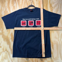 Vintage Y2K how to avoid taking a test instructions t-shirt