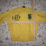 Large - Vintage Y2K chalk line 80s staff nylon bomber jacket