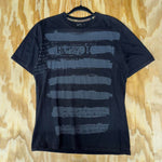 Vintage y2k hurley black striped skate / surf 2000s t-shirt