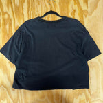 Vintage y2k bonjour french style crop top femme / womens tee