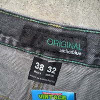 Vintage Y2K anchor blue original baggy 00s surf skate jeans