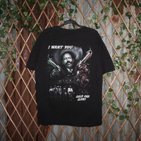 XL -Vintage Y2K America’s most wanted gangster 2000s t-shirt