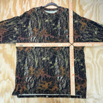 vintage y2k Canyon Trail real tree aop camo pocket LS tshirt