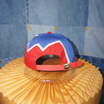 Vintage Y2K CAT caterpillar zig sawtooth embroider 1990s hat