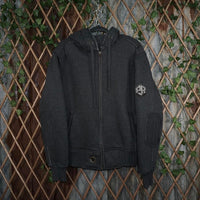 L- Vintage / Y2K 2000’s Sherpa lined y2k embroidered  jacket