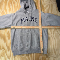 Vintage Y2K embroider arc maine 00s essential zip up hoodie