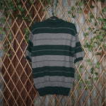 Large -Vintage Y2K county FB stripe charlie brown polo shirt