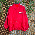 Vintage Y2K Firestone embroider 1990s nylon button up jacket