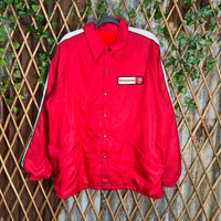 Vintage Y2K Firestone embroider 1990s nylon button up jacket