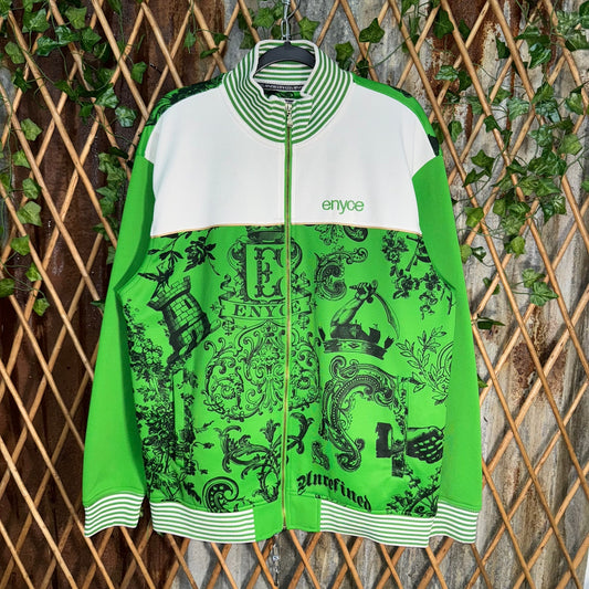Vintage Y2K Enyce 2000s hip hop aop embroider zip up jacket