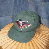 OSFA - Vintage Arizona Longhorn skull skeleton Aztec 90s hat