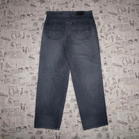 36 - Vintage Y2K Anchor blue baggy faded 2000s skate pants