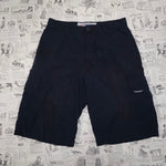 32 - Vintage Y2K Anchor blue 2000s baggy skate cargo shorts