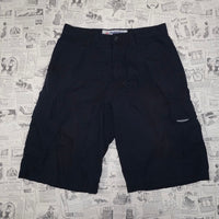 32 - Vintage Y2K Anchor blue 2000s baggy skate cargo shorts