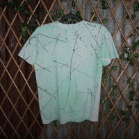 Medium - Vintage Y2K Italian boys 1990s aop paint t-shirt