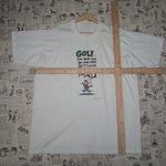 XXL - Vintage Y2K golf cartoon funny humor 1990s t-shirt