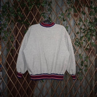 Large - Vintage Y2K WMS warriors stripe 1/4 zip sweatshirt