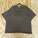 Vintage y2k cigar smoker boxes checked funny brown t-shirt