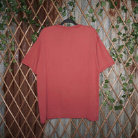 Large -Vintage Y2K route 66 authentic Jeans 00s clay red tee