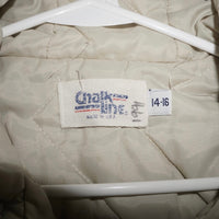 XL - Vintage Y2K Raiders team NFL chalk line puffer jacket