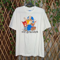 Vintage Y2K funny mr. Grandpa jim Benton art 1980s t-shirt