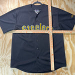 Vintage Y2K Pittsburgh Steelers embroider 90 baseball jersey