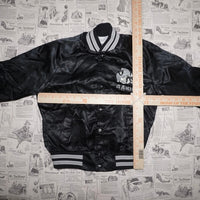 Medium Vintage 80s LA Raiders NFL satin youth bomber jacket