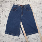 30 -Vintage Y2K HICL blue baggy hip hop 00s DSWT denim jorts
