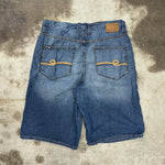 Vintage Y2K ECKO UNLTD baggy 00s embroider jean shorts jorts