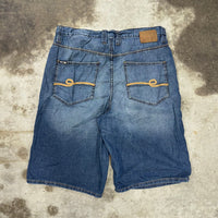 Vintage Y2K ECKO UNLTD baggy 00s embroider jean shorts jorts