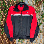 Vintage y2k wilson embroidered logo 00s zip up track jacket