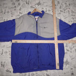 XL - Vintage Y2K Nike embroider 90s purple/gray windbreaker
