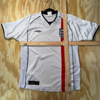 Vintage Y2K England soccer jersey umbro 2000s fifa cup shirt
