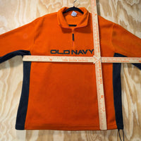 Vintage Y2K Old Navy quarter zip embroider fleece sweatshirt