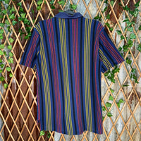 Vintage Y2K Buffy clothier quarter zip striped 90 polo shirt