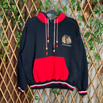 Vintage Y2K Chicago Blackhawks embroider 1990s double hoodie
