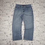 32 - Vintage Y2K anchor blue easy fit 00s skate baggy pants