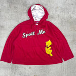 Vintage y2k "spoil me" quarter zip hoodie winnie the pooh sweatshirt