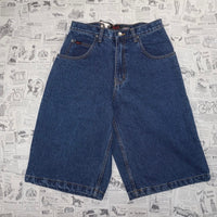 30 -Vintage Y2K HICL blue baggy hip hop 00s DSWT denim jorts
