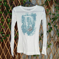 Vintage y2k native threads femme 2000 thin grunge LS t-shirt