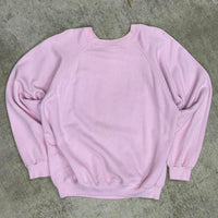 XL - Vintage 80s cute bear pink sweatshirt