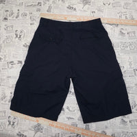 32 - Vintage Y2K Anchor blue 2000s baggy skate cargo shorts