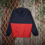 Medium - Vintage Y2K Adidas 2tone half zip 1980s windbreaker