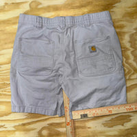 33 - Vintage y2k carhartt creme workwear carpenter cargo shorts
