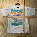 Vintage Y2K Mo Knows tennis parody 3 stooges 1990s t-shirt