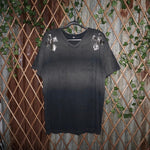 XXL - Vintage Y2K DOCTRINE grunge 2000s cross v neck t-shirt