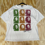 Vintage y2k bob marley jamaica rasta andy warhol art t-shirt